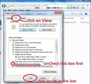 how to show the file extension in windows and change file extension 3