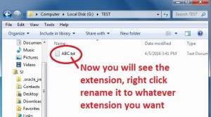 how to show the file extension in windows and change file extension 4