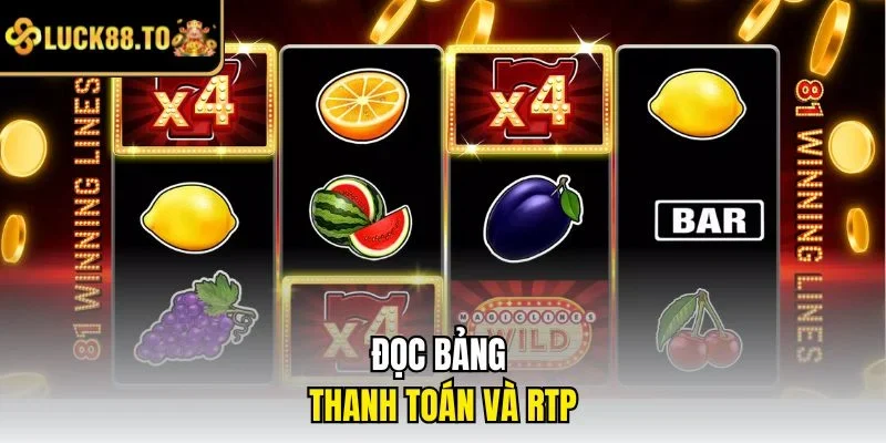 Đọc bảng thanh toán và RTP